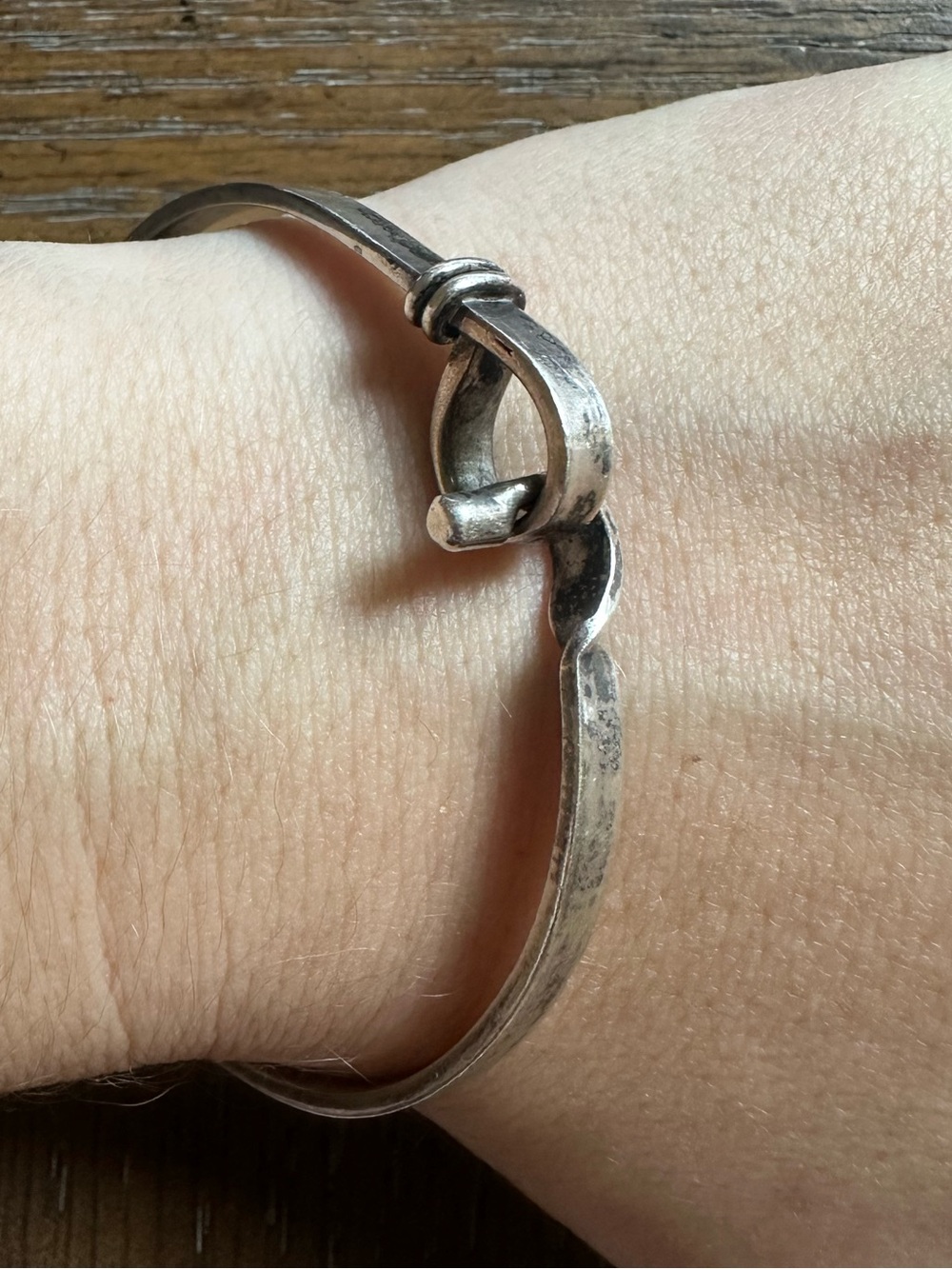 Vintage Heavy Georg Jensen Style Sterling Bracelet